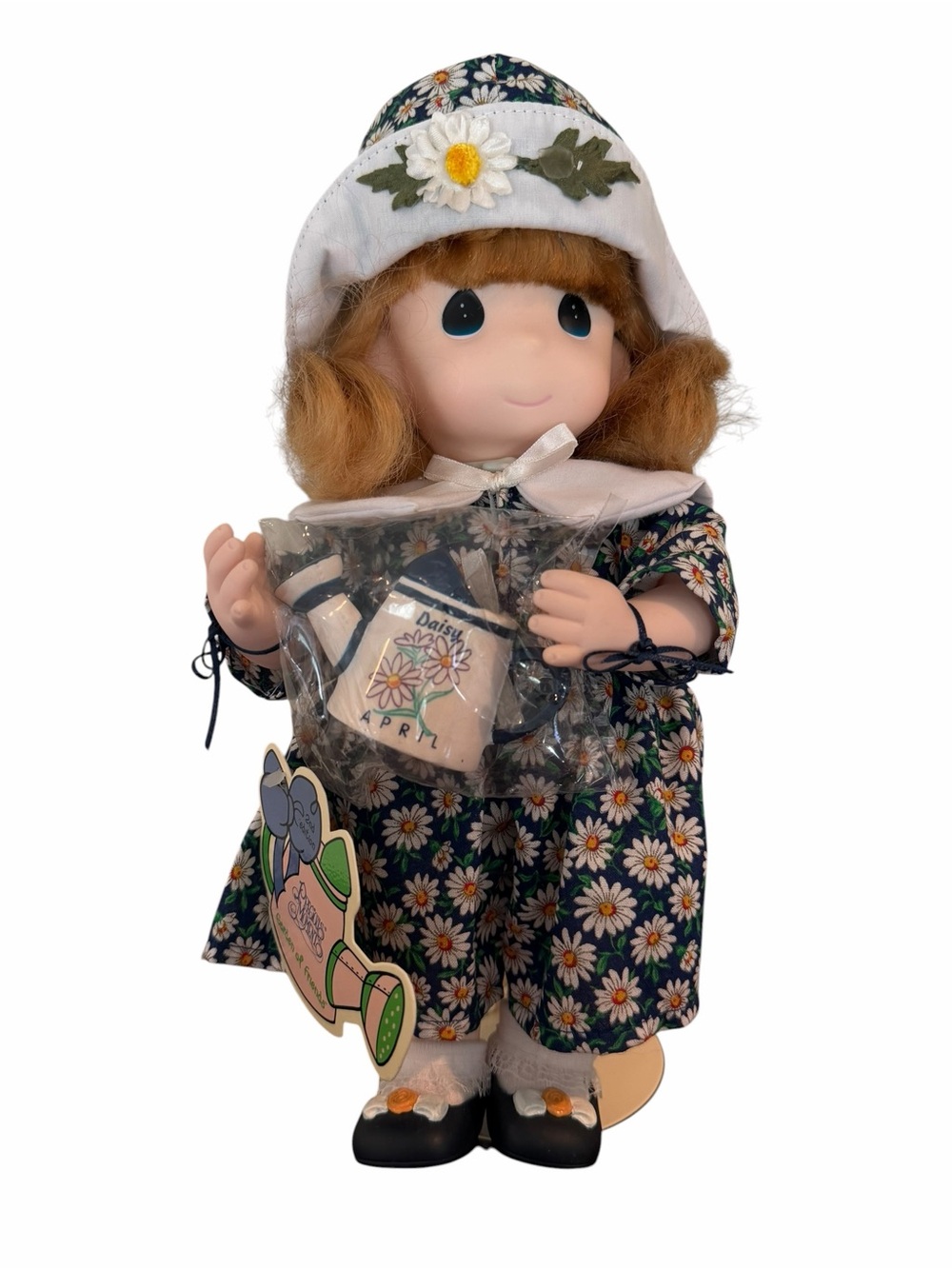 Precious Moments Daisy April Doll Garden of Friendship Floral Dress w/ Box